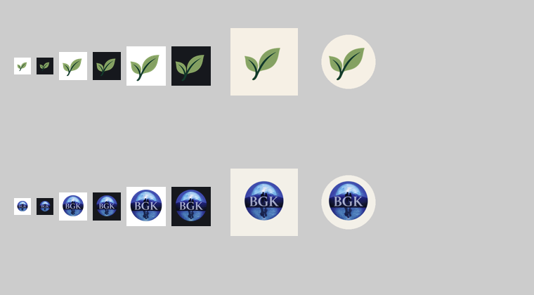 Proper icon sets for two of the studio's sites screenshot