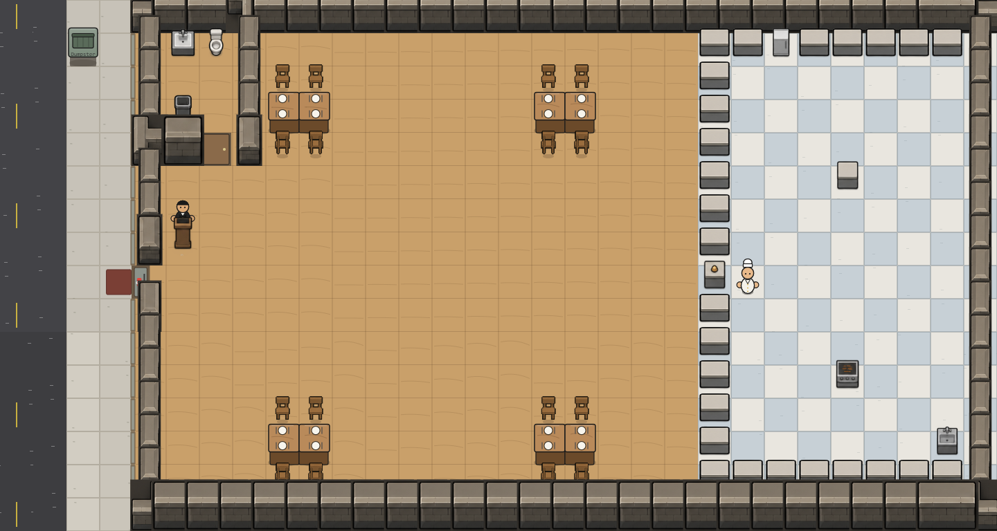 Fake-3D Height Everywhere, 2-Top Table Rule screenshot