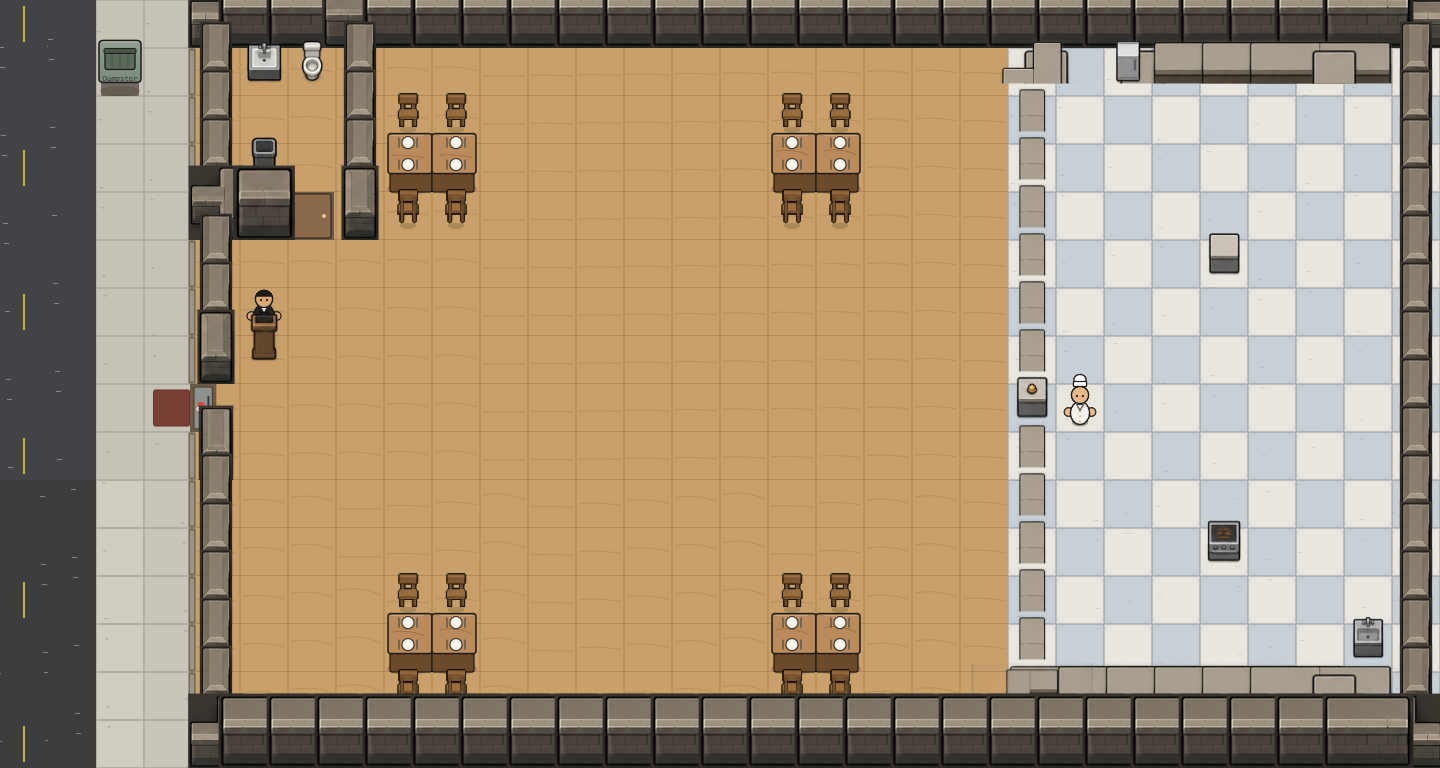Kitchen Wall Autotiling, Congestion Passing Lanes screenshot