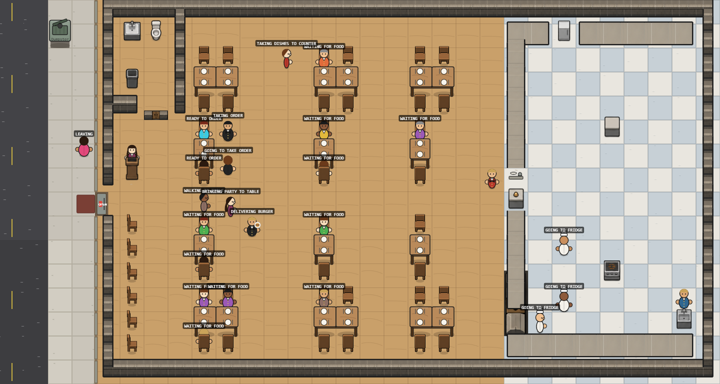 Chair-Stepping Fix, Facing-Flicker Fix, Hostess/Server Standing-Side Preference screenshot