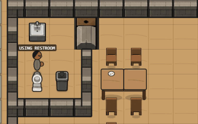 One Person in the Bathroom at a Time screenshot