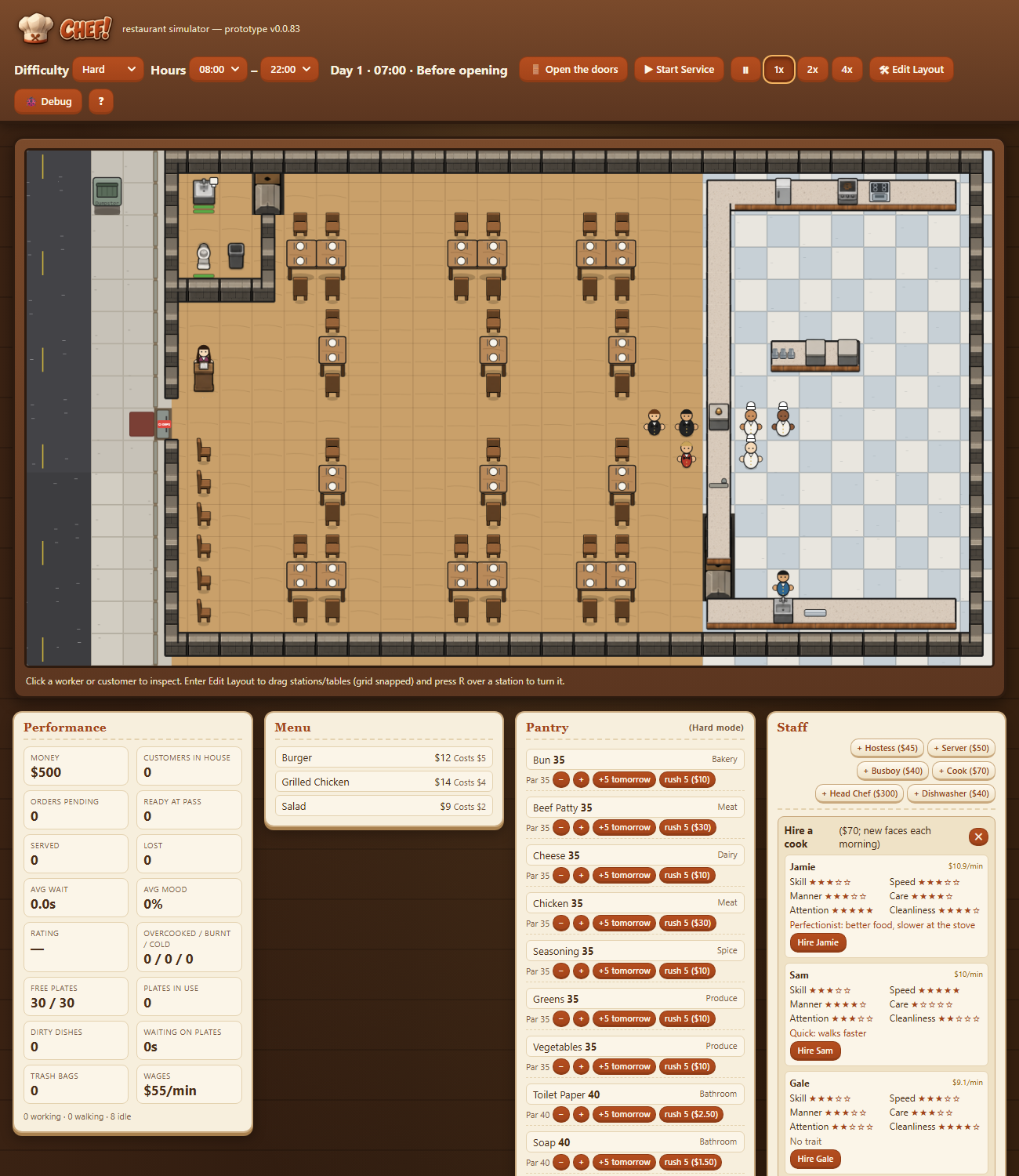 Attention and Cleanliness screenshot