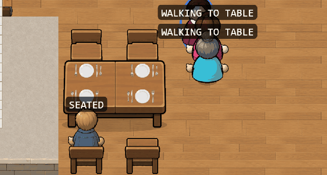 Menus One by One, and Parties Leave Together screenshot