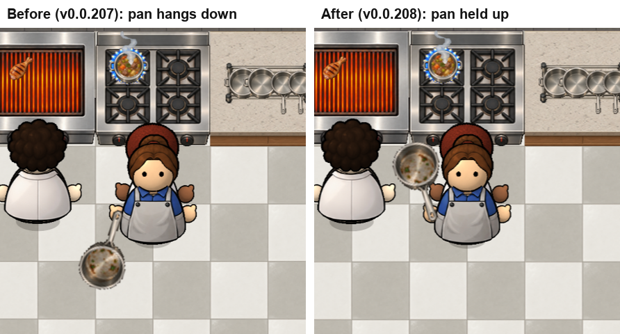 The Dishwasher Holds the Pan Up screenshot