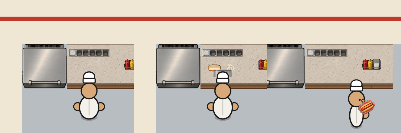 Separate Start and Pause, a Bigger Hot Dog screenshot