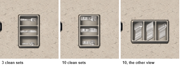 Bigger Cutlery Tray, Turned Prep Tables, Delete to Sell screenshot