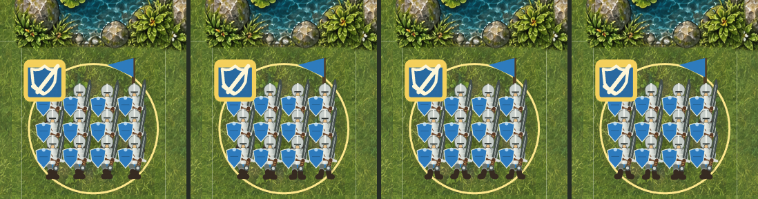 Galean Swordsmen March South, and Formations Face Where They're Going screenshot