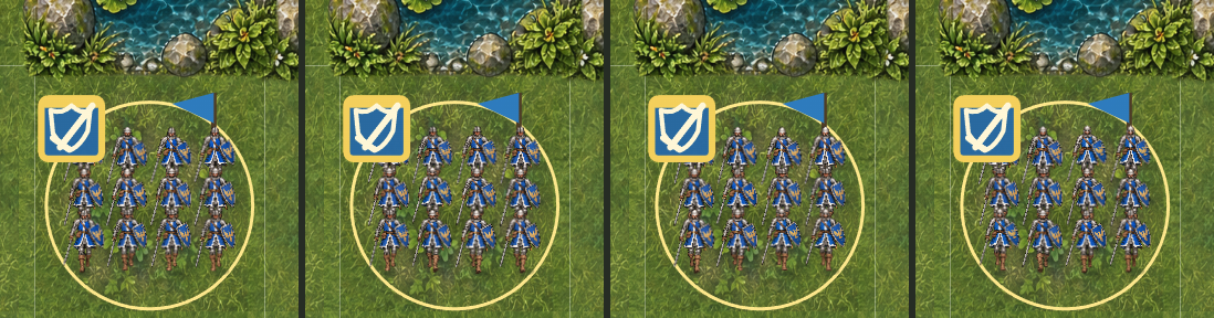 Galean Swordsmen March South, and Formations Face Where They're Going screenshot