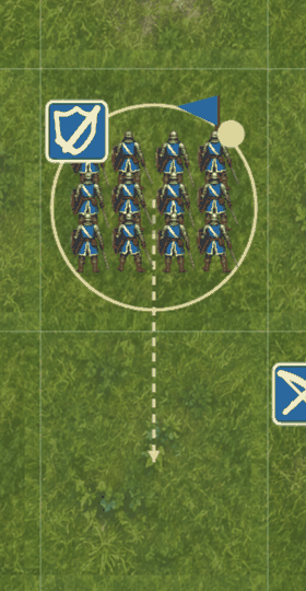 Galean Swordsmen March South, and Formations Face Where They're Going screenshot