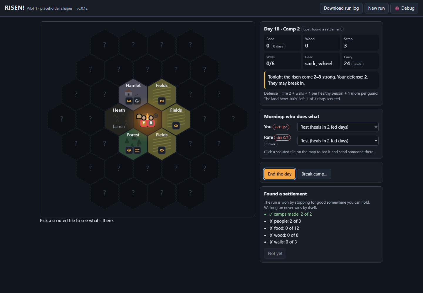 Hunger turns into sickness screenshot