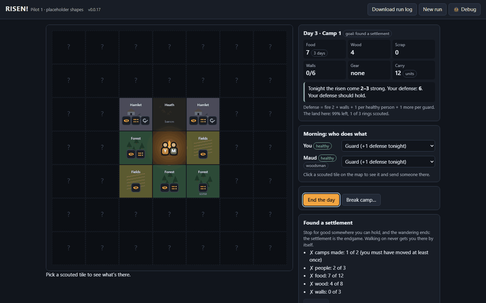 The map goes square screenshot