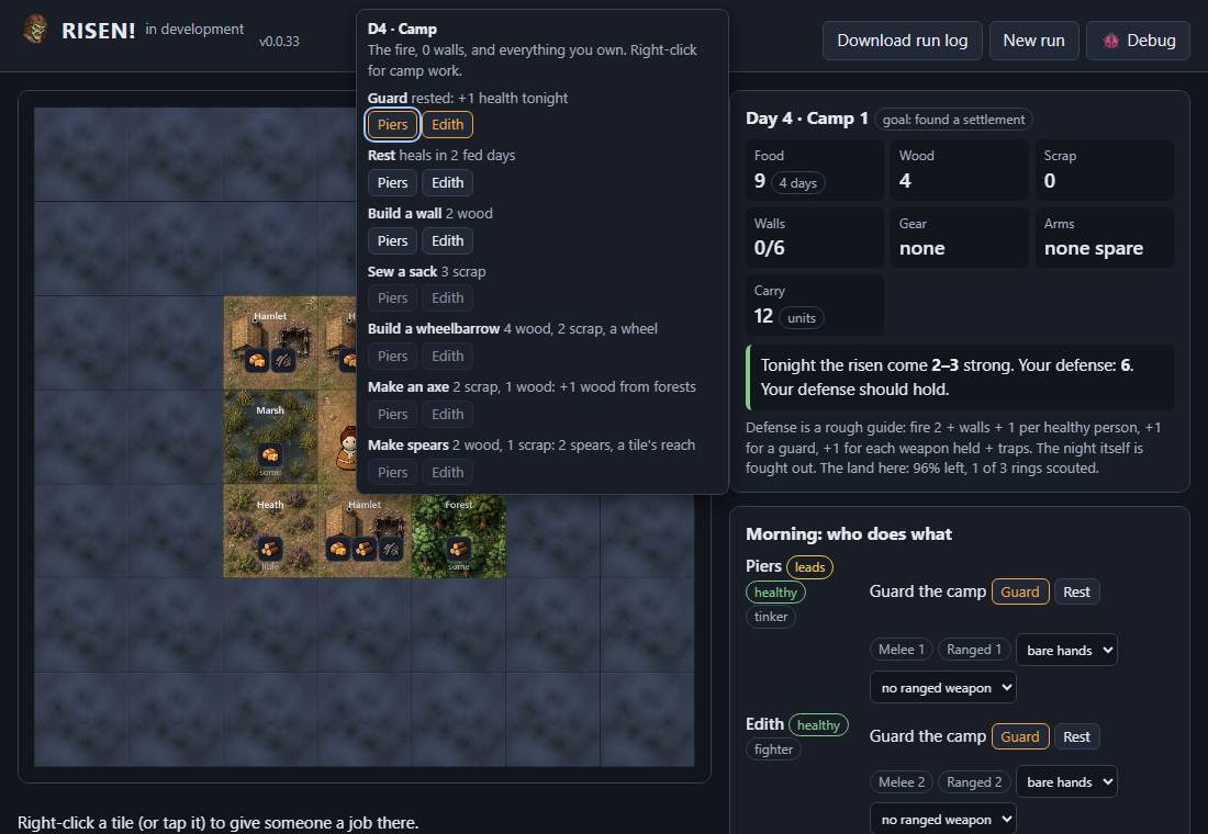 Land you can aim for, and a right-click menu for every tile screenshot