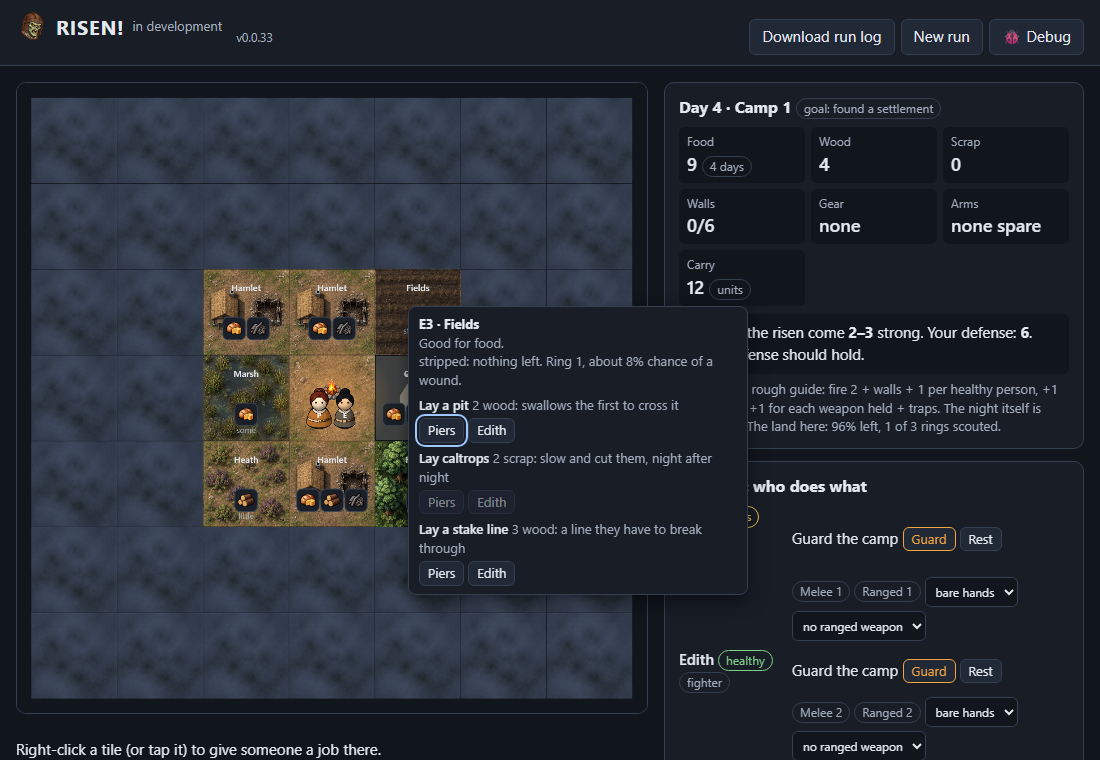 Land you can aim for, and a right-click menu for every tile screenshot