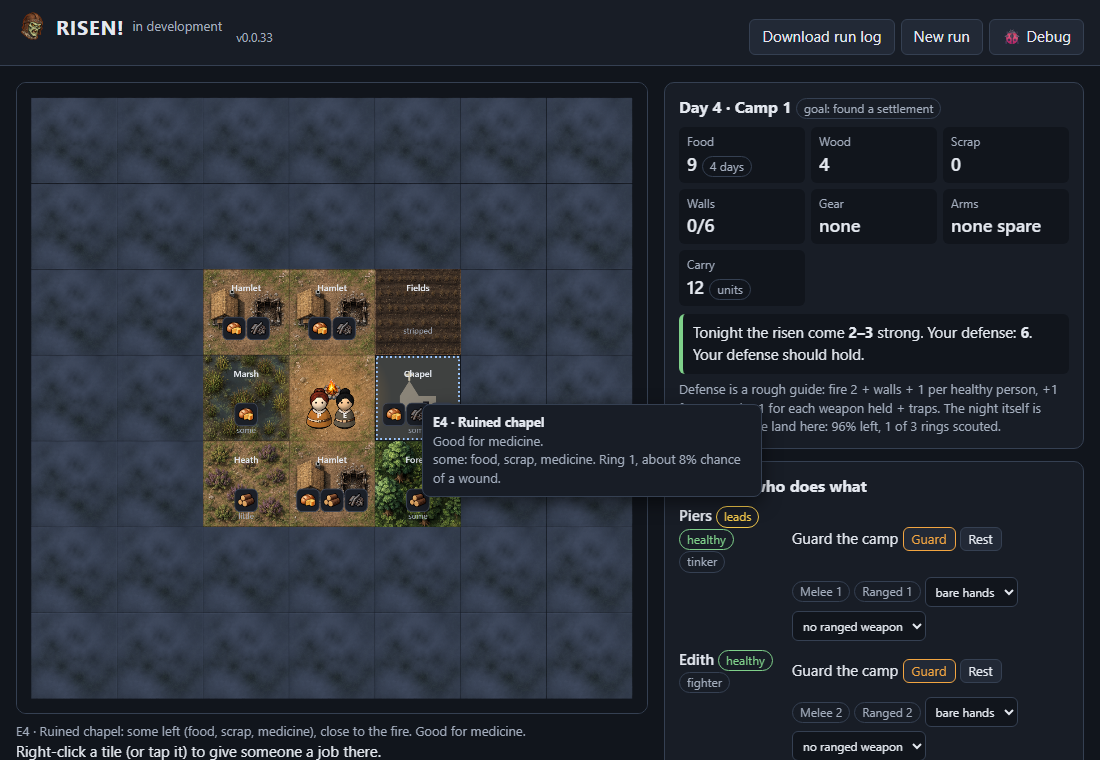 Land you can aim for, and a right-click menu for every tile screenshot