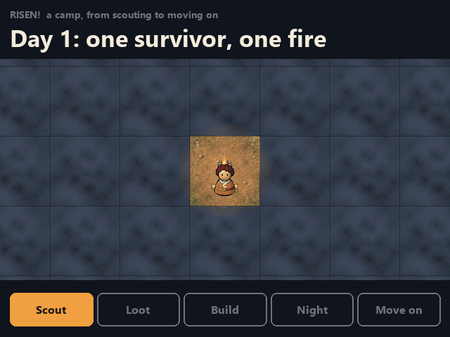 A camp from first fire to moving on, in 26 seconds screenshot