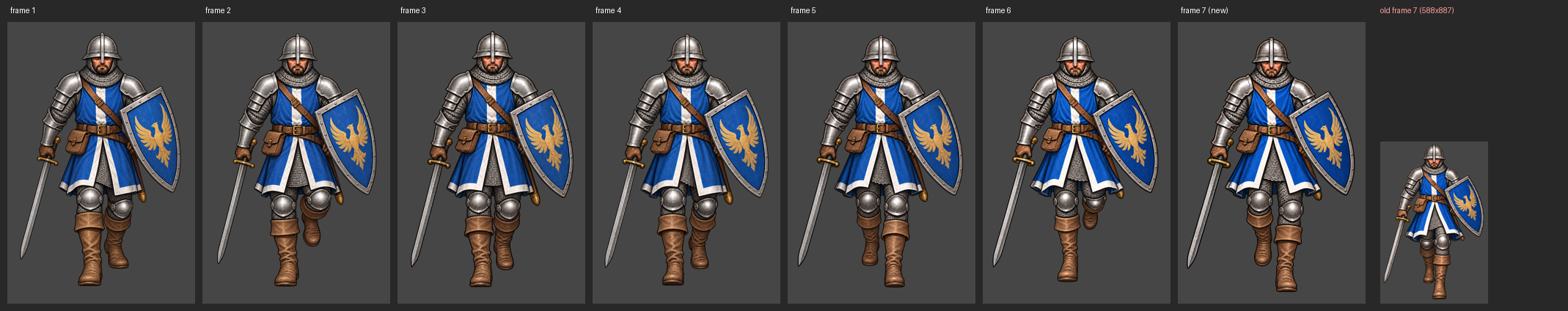 Galean walk: frame 7 redone at full size screenshot
