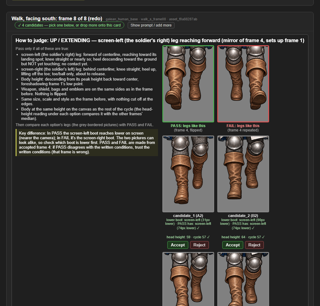 Height check for walk frames; frames 4, 7 and 8 sent back (v0.18.1) screenshot
