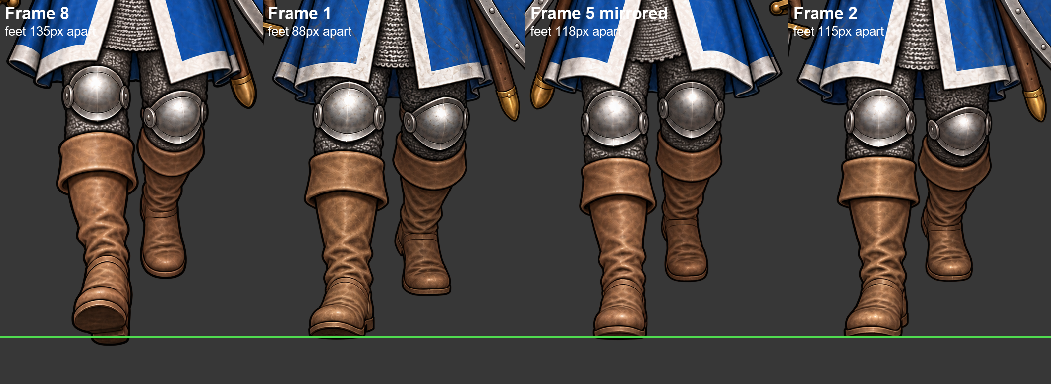 Leg close-ups for every walk frame in review (v0.21.1) screenshot