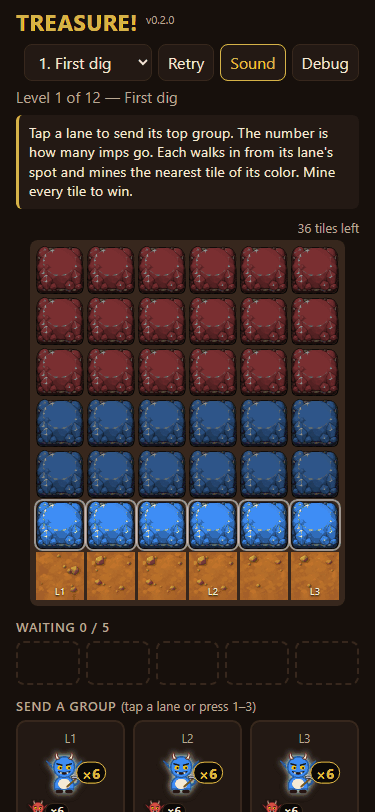 Big groups, bigger quarries, twelve new levels screenshot