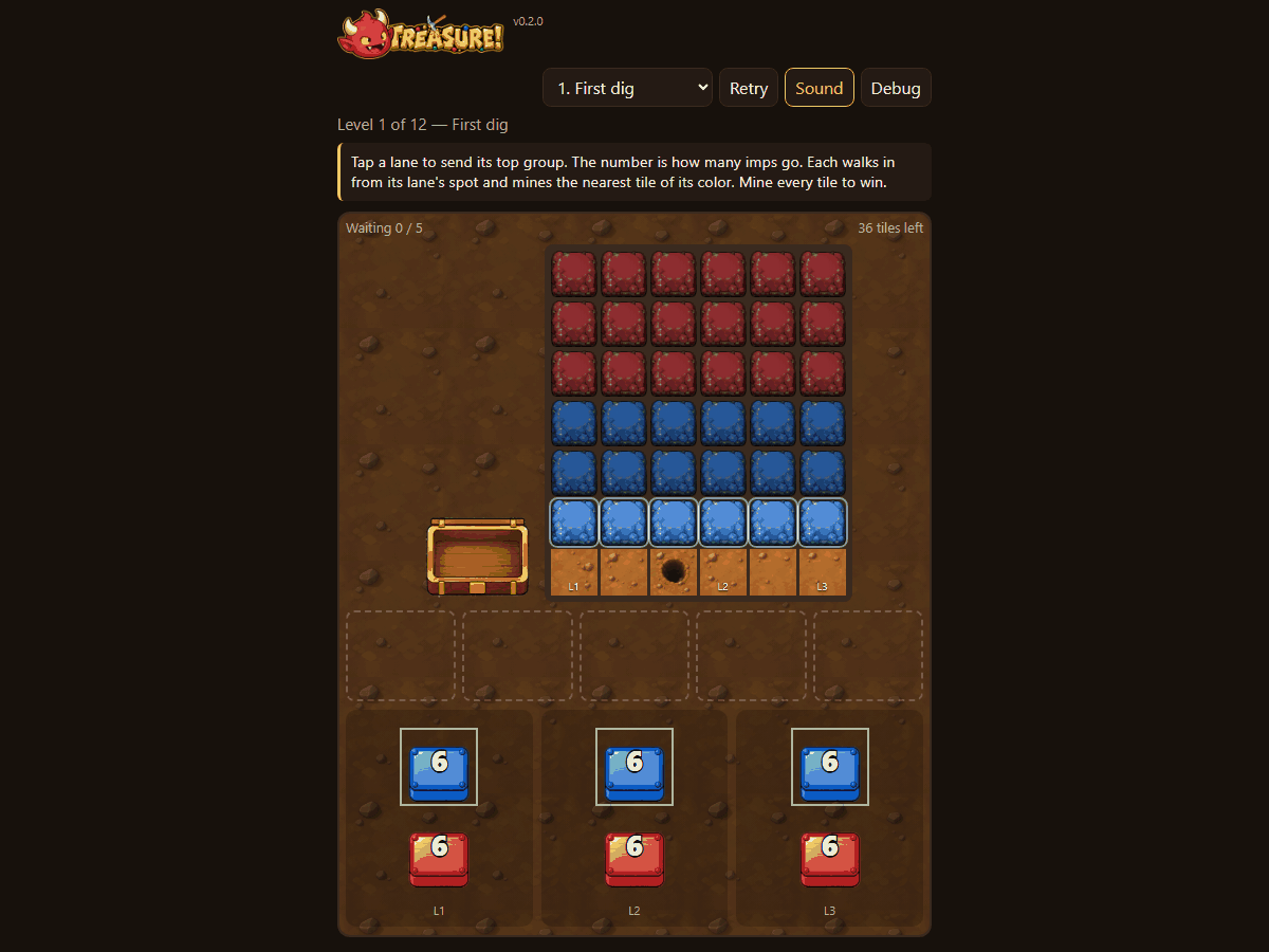 An overhead chest and wooden crates screenshot
