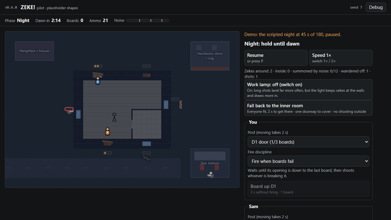 Pilot v0.6.0: traps screenshot