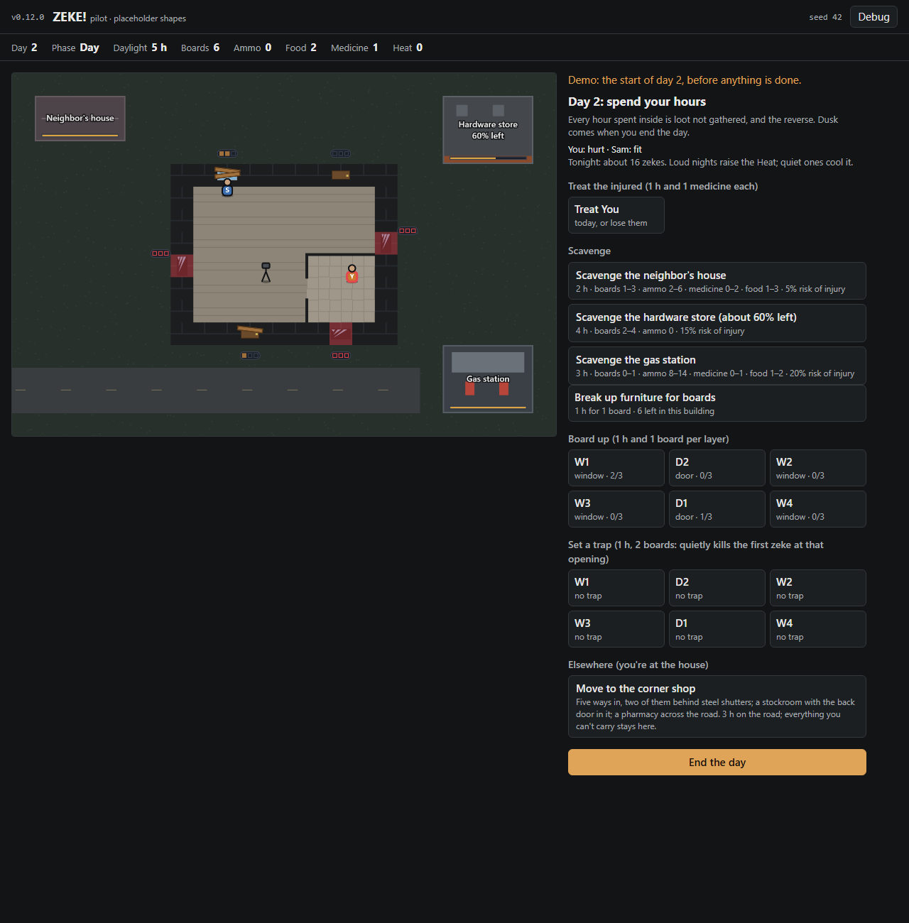 Pilot v0.12.0: scouting, packing up and moving on screenshot
