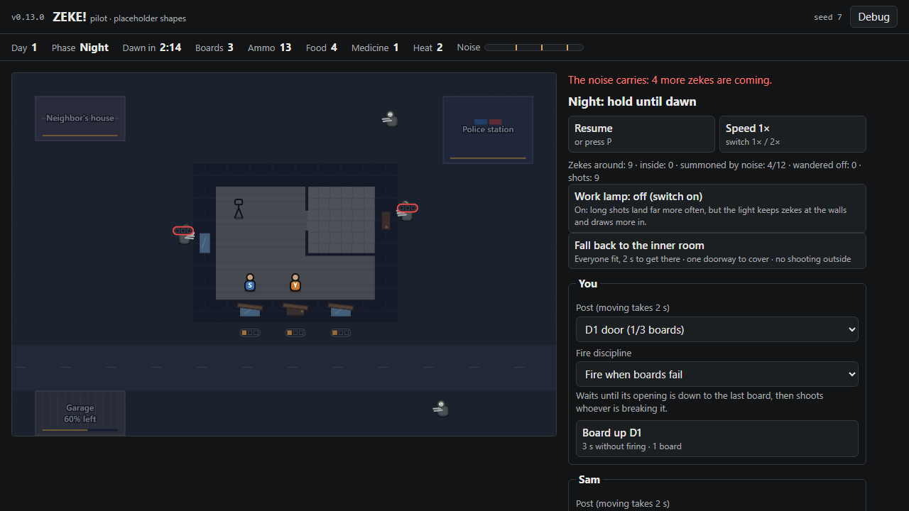 Pilot v0.13.0: a third place, the pharmacy screenshot