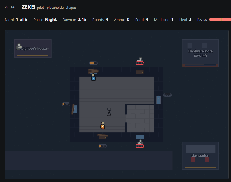 Pilot v0.9.0: the Heat clock, and warnings of a big night screenshot