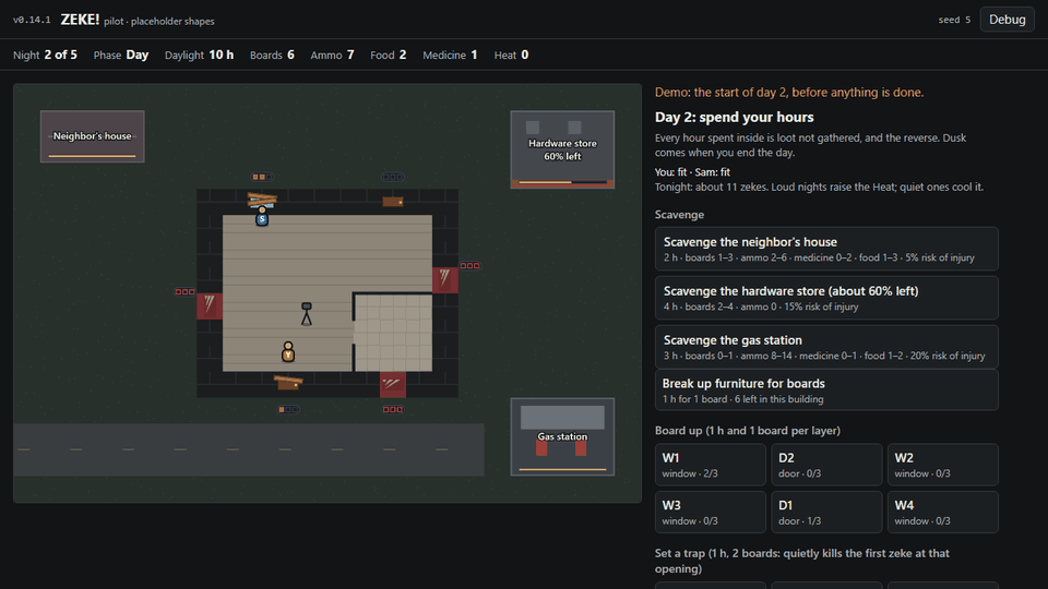 Pilot v0.12.0: scouting, packing up and moving on screenshot